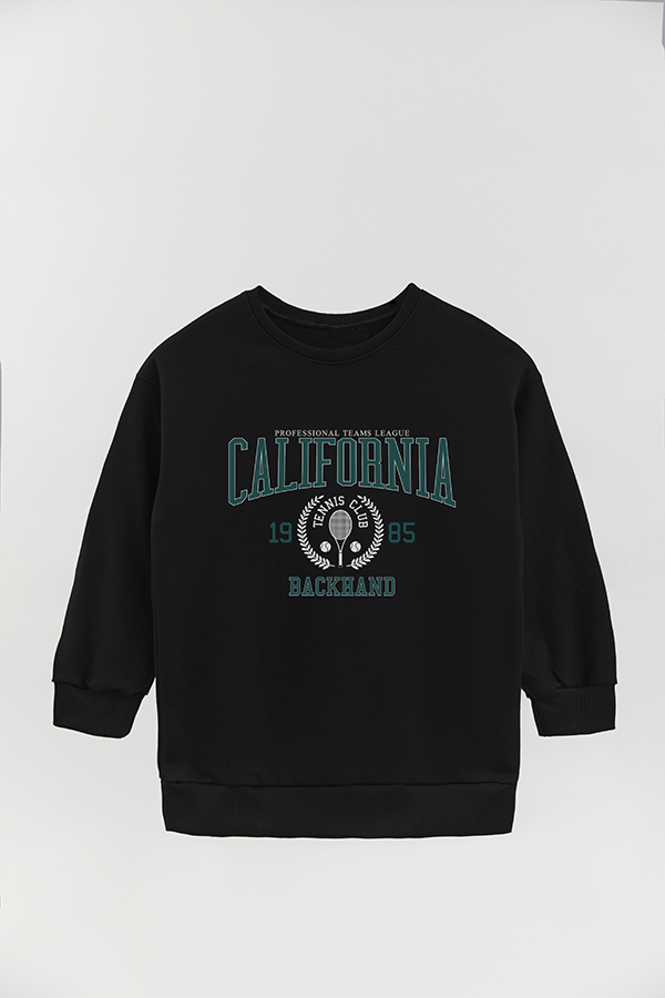 BUZO CREWNECK RUSTICO VARSITY GIRL CALIFORNIA
