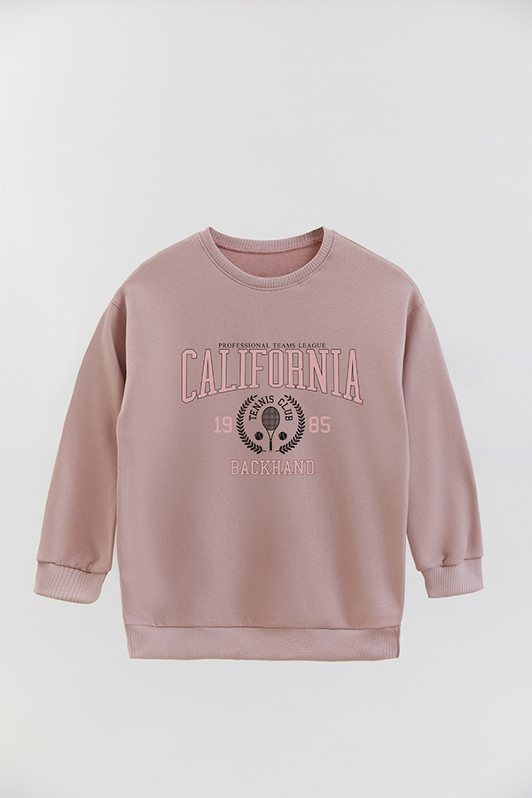BUZO CREWNECK RUSTICO VARSITY GIRL CALIFORNIA