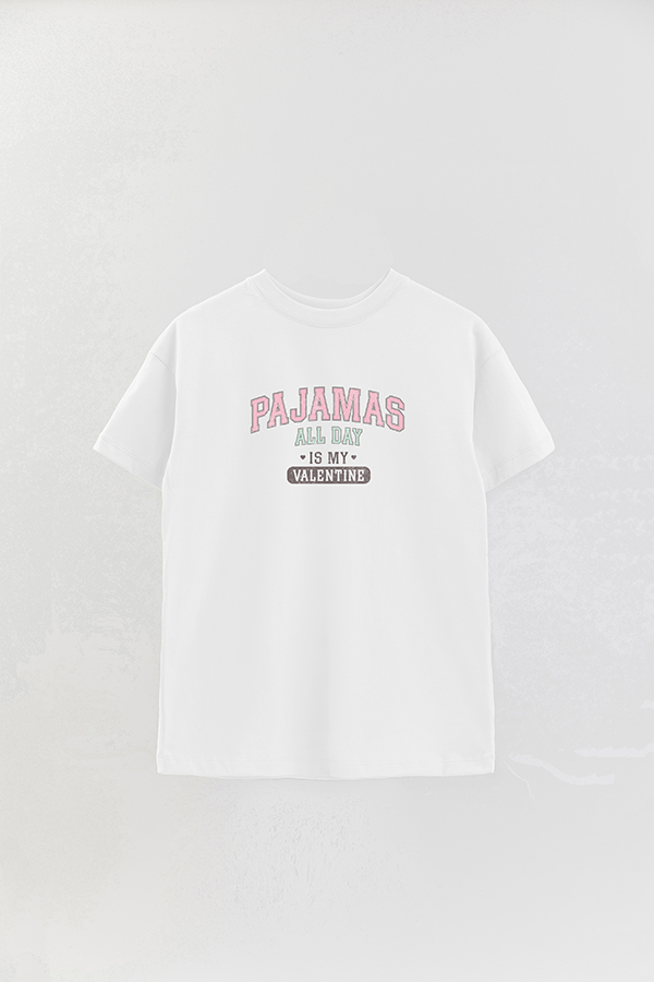 REMERA OVER MY VALENTINE PAJAMAS