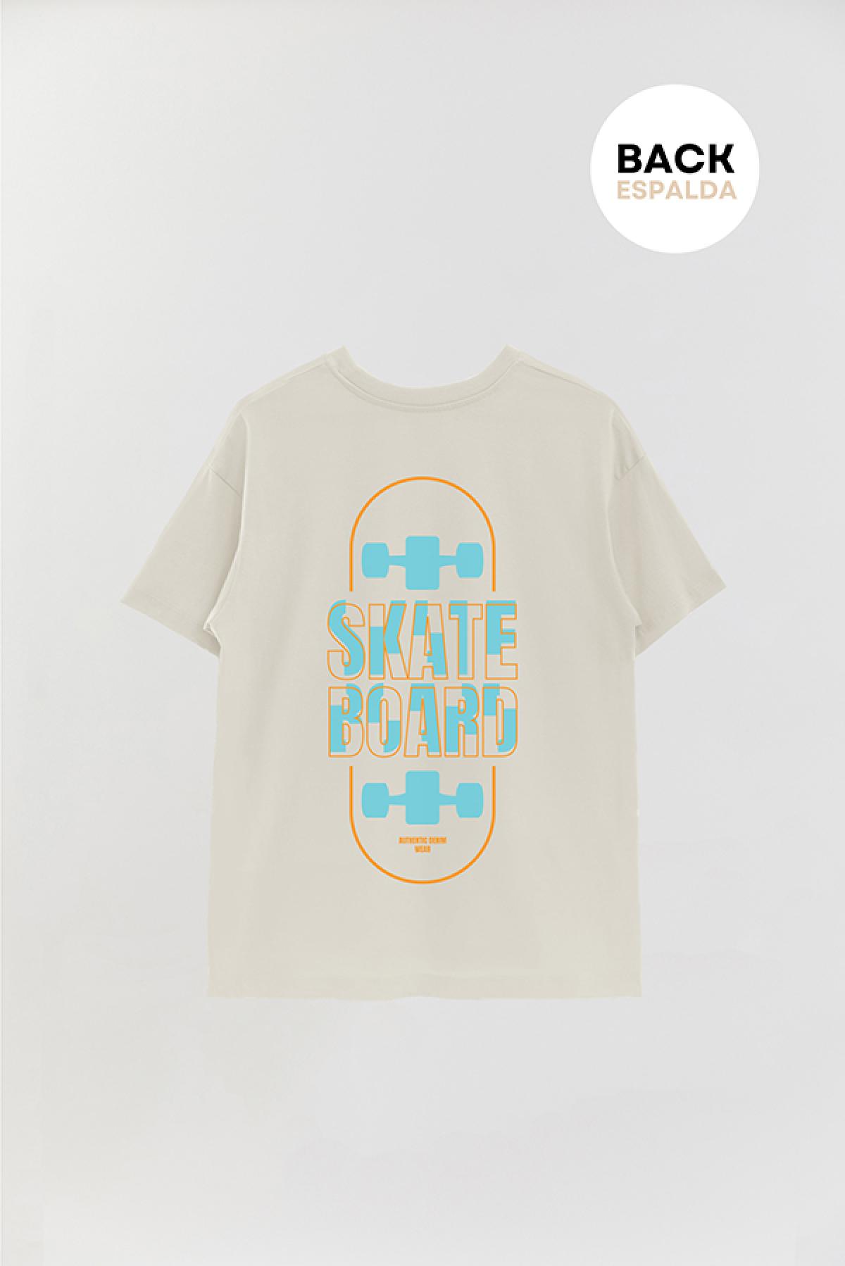 REMERA OVER ESTAMPADA SM SKATEBOARD AUTHENTIC