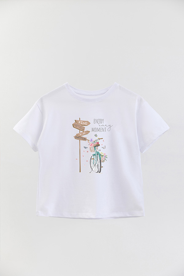 REMERA GIRL OVER ENJOY EVERY MOMENT