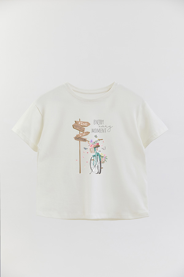 REMERA GIRL OVER ENJOY EVERY MOMENT