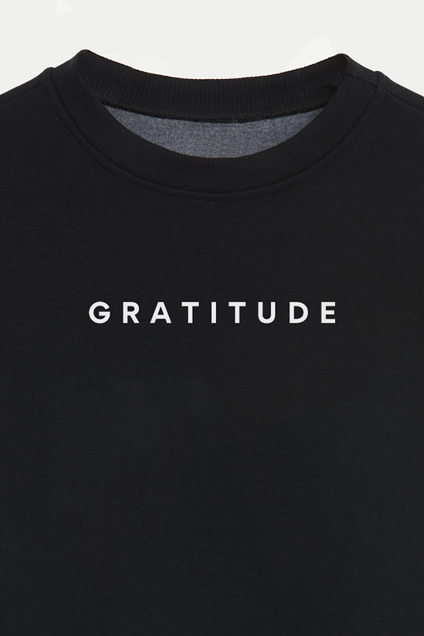 BUZO CROP ESTAMPADO MNM GRATITUDE