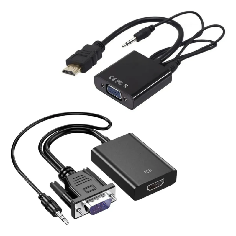 CONVERSOR VGA + AUDIO 3.5MM A HDMI 1080P NM-C63 NETMAK