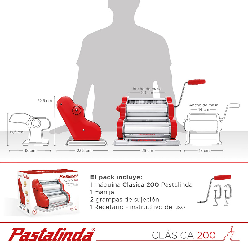 PASTALINDA CLASICA 200 ROJA