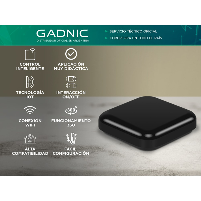CONTROL REMOTO INFRARROJO WIFI GADNIC CONWIF01