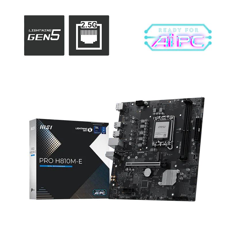 MB MSI PRO H810M-E DDR5 LGA 1851