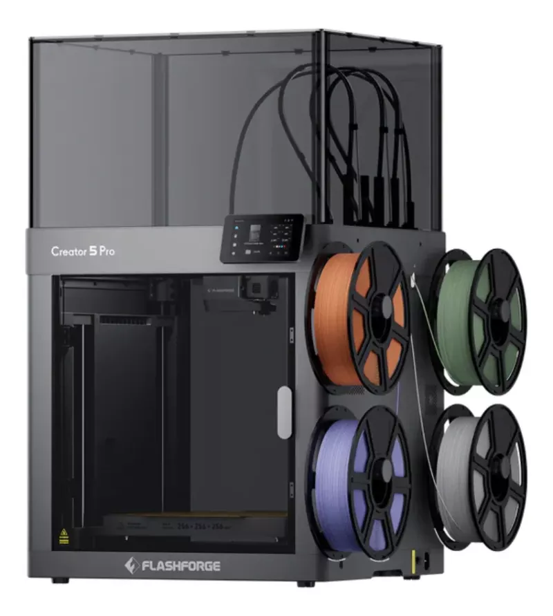 (A PEDIDO) IMPRESORA 3D FLASHFORGE CREATOR 5 PRO 256 × 256 × 256 MM MULTIFILAMENTO- (CONSULTE DISPONIBILIDAD) ENTREGA EN 15 DIAS