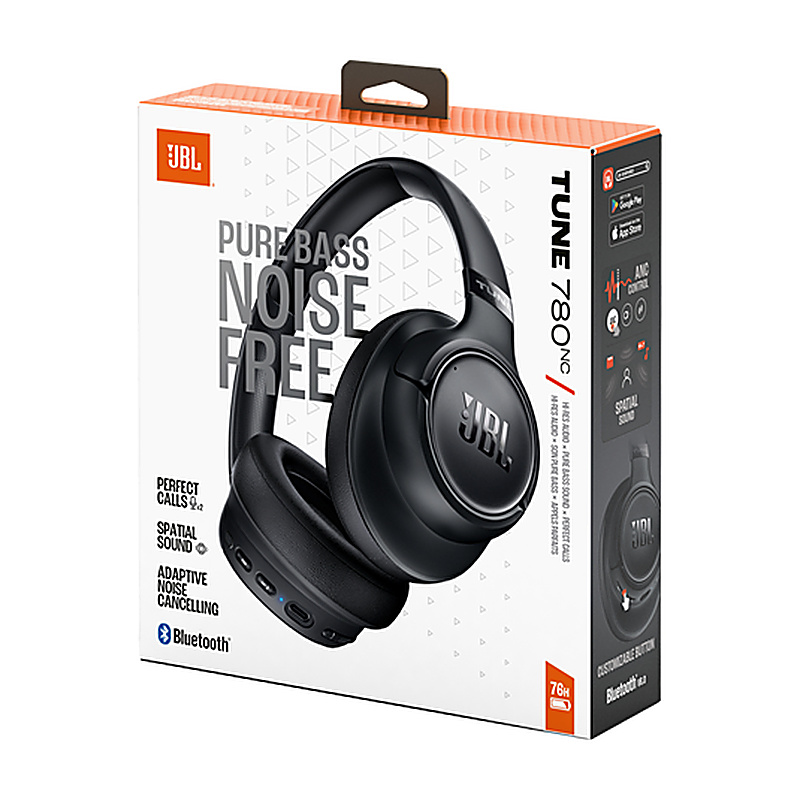 AURICULAR BLUETOOTH JBL TUNE780NC NOISE NEGRO