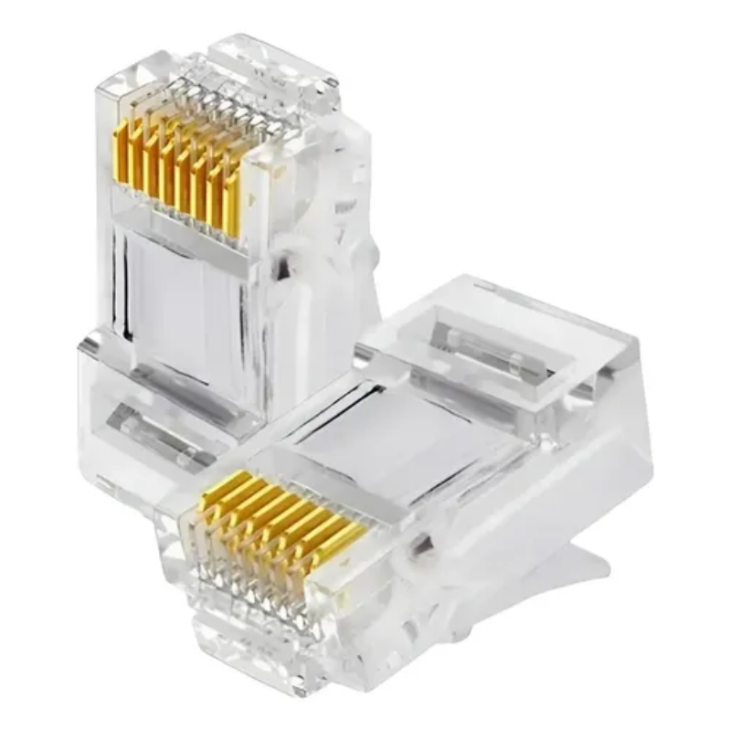 FICHA RJ45 CAT 5E PASANTE PACK X10 UNIDADES