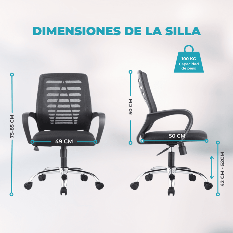 SILLA DE OFICINA ARMADA GLOBAL EJECUTIVA CHAIROFFICE-TF101