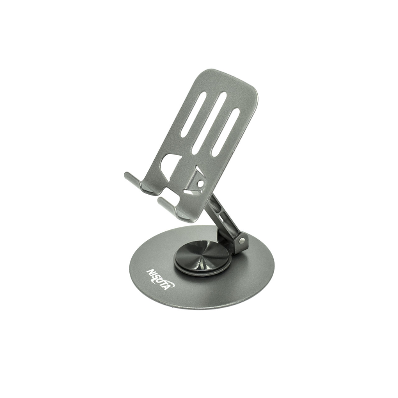 SOPORTE CELULAR ACERO PLEGABLE Y ROTATORIO NISUTA NSSOCER