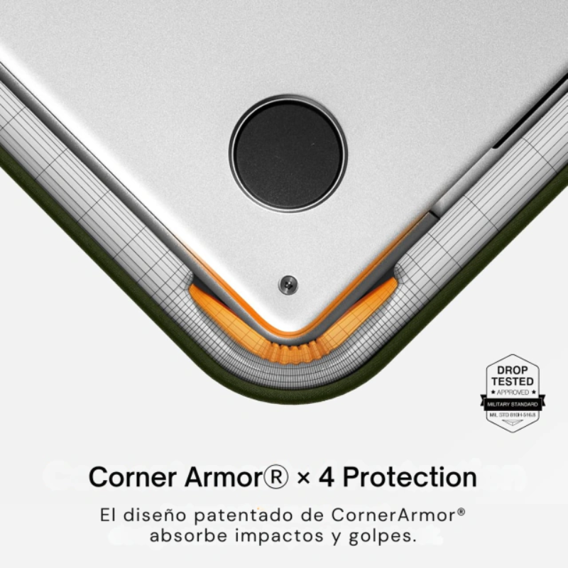 FUNDA MACBOOK 16 ESSENSE A35 A03067 TOMTOC GREEN