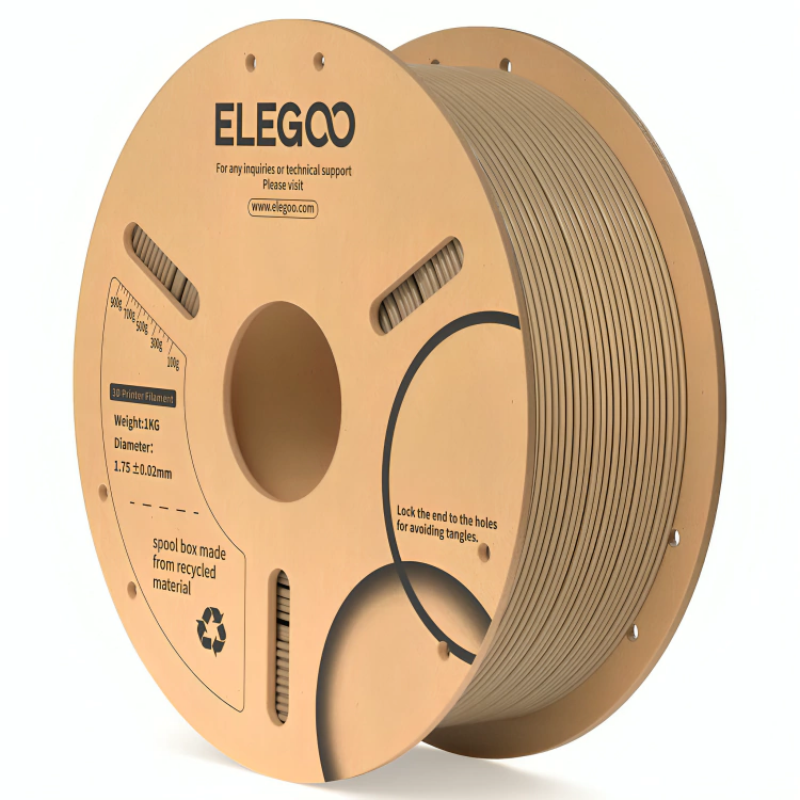FILAMENTO PLA MADERA RELLENO ELEGOO 1KG 50.203.0362