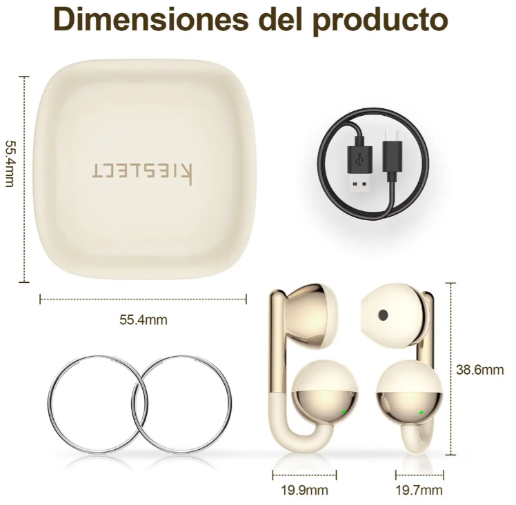 AURICULAR BLUETOOTH KIESLECT ORA EARNING POD BEIGE