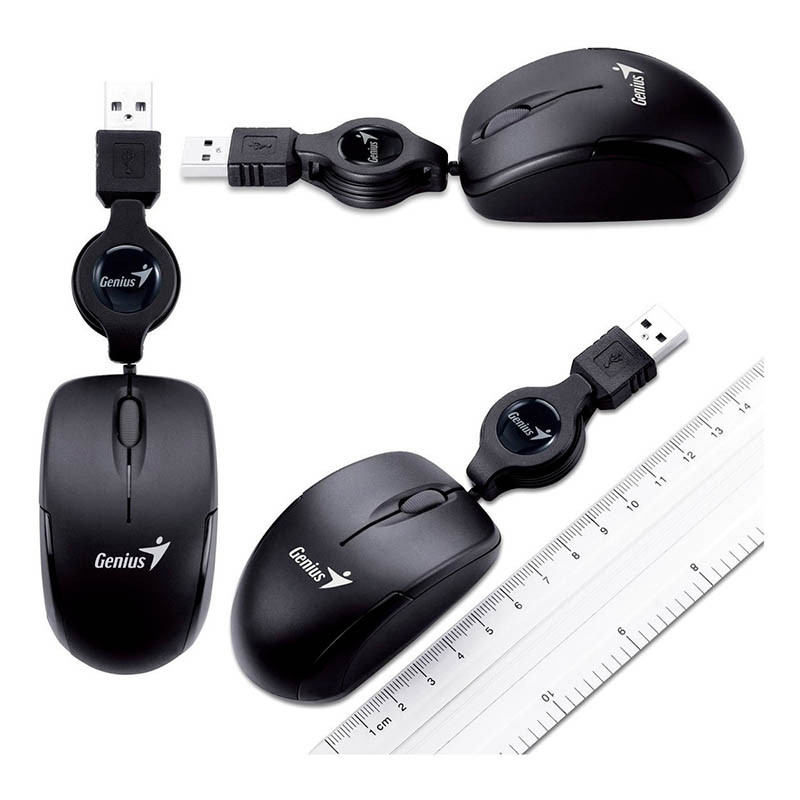MOUSE GENIUS USB MICROTRAVELER V2 NEGRO