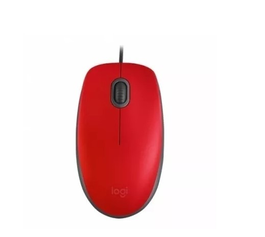MOUSE LOGITECH USB M110 SILENT ROJO