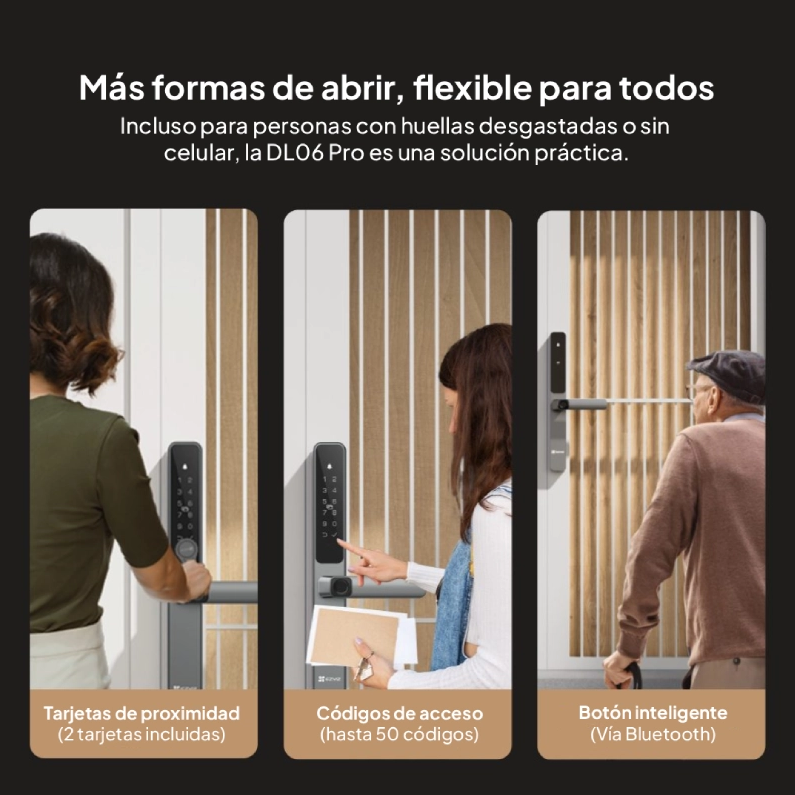 CERRADURA INTELIGENTE EZVIZ DL06 PRO DOBLE COMANDO IP65