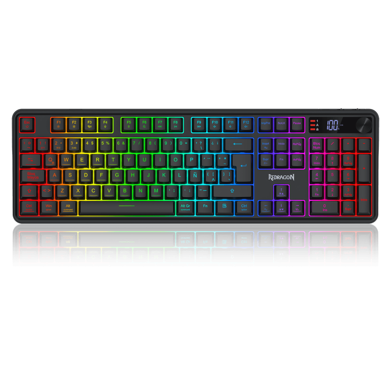 TECLADO USB GAMER REDRAGON K526-PRO VOLCANO