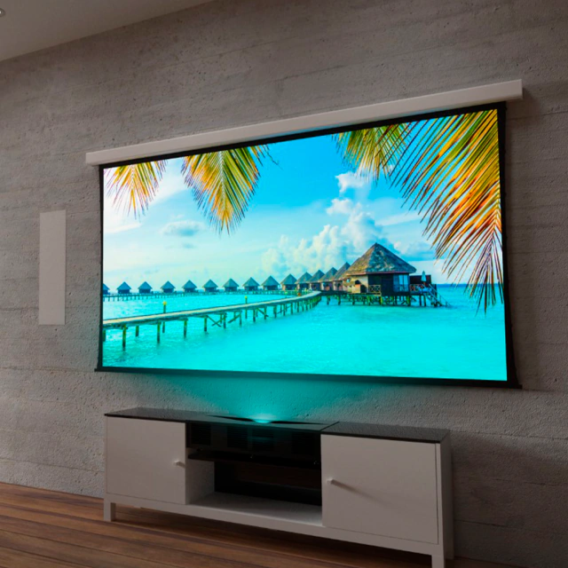 PANTALLA P/PROYECTOR ELECTRICA 150" SINCRONICO INTELAID (3X2.20M) IT-PSE150