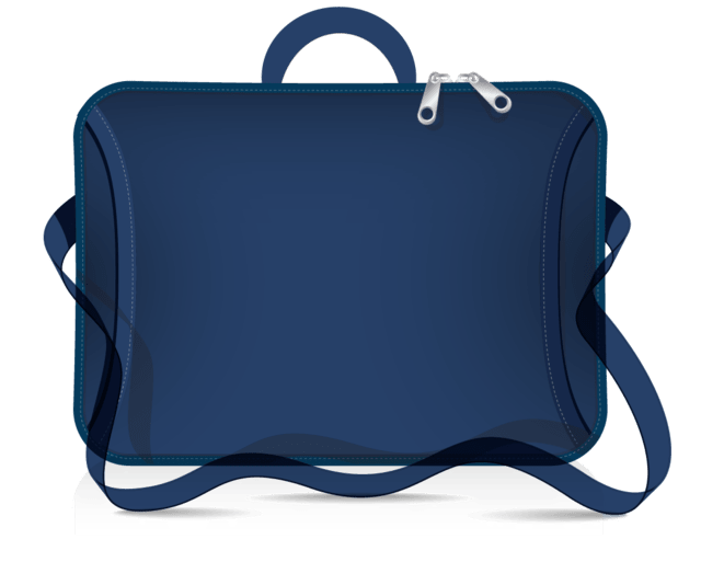 MALETIN NB 15.6` CDTEK SIMIL-NEOPRENE CON MANIJA Y CORREA AZUL