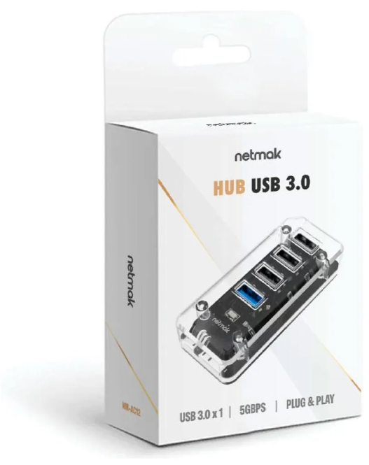 HUB USB 4P NM-AC12 X3 2.0 + X1 3.0