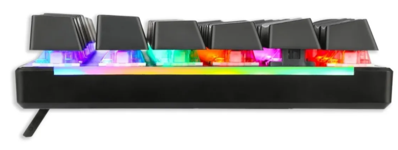 TECLADO GAMER DAGGER TGK310BG-SP NAXOS RAINBOW CABLEADO RED ESPAÑOL COLOR DEL TECLADO NEGRO