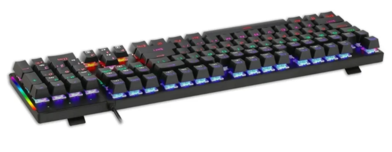 TECLADO GAMER DAGGER TGK310BG-SP NAXOS RAINBOW CABLEADO RED ESPAÑOL COLOR DEL TECLADO NEGRO