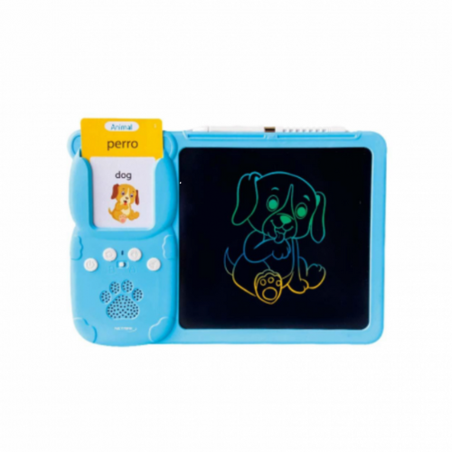 PIZARRA MAGICA NETMAK NM-PM102-B CON TARJETAS DIDACTICAS AZUL
