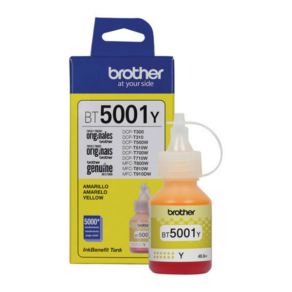 TINTA BROTHER AMARILLO BT5001Y 41.8ML DCP-T300/500/700