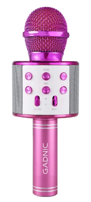 MICROFONO INALAMBRICO KARAOKE ROSA GADNIC MICROKAR1R