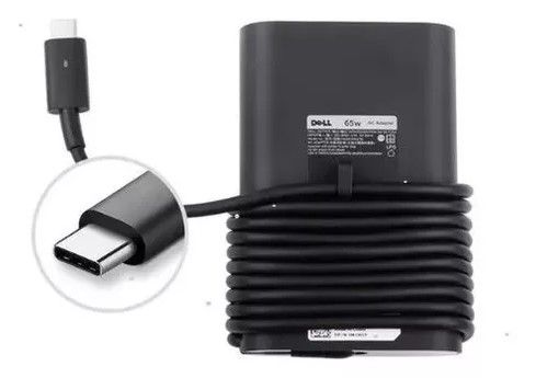 TRAFO NB DELL TIPO C 65W 20V ORIGINAL SIN CABLE