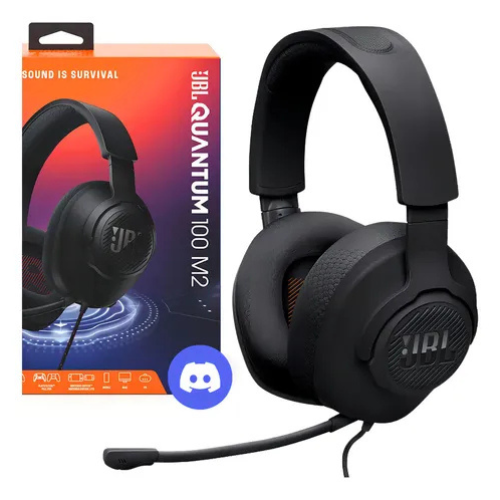 AURICULAR GAMER  JBL QUANTUM 100M2 BLACK 3.5 MM PC,9S4,PS5, XBOX, NINTENDO ,SWITCH, MOVILES, MAC Y RV