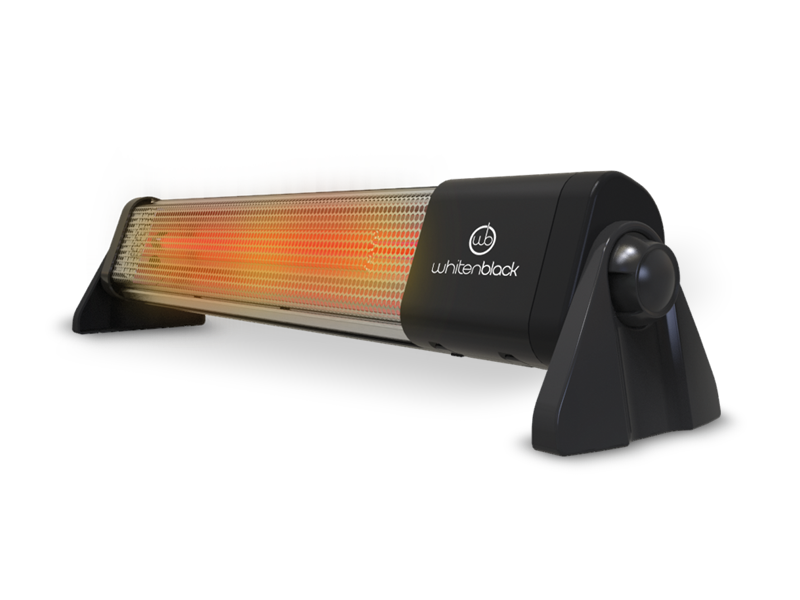 CALEFACTOR INFRARROJO HORIZONTAL WHITENBLACK 600/1200W CHWB02