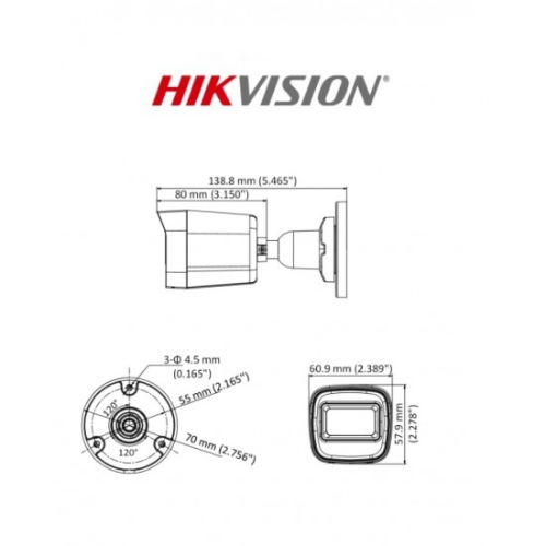 CS CAMARA BULLET DS-2CE16D0T-EXIPF 1080P 2MPX EXIR 2,8MM IP66 PLASTICO HIKVISION S/N
