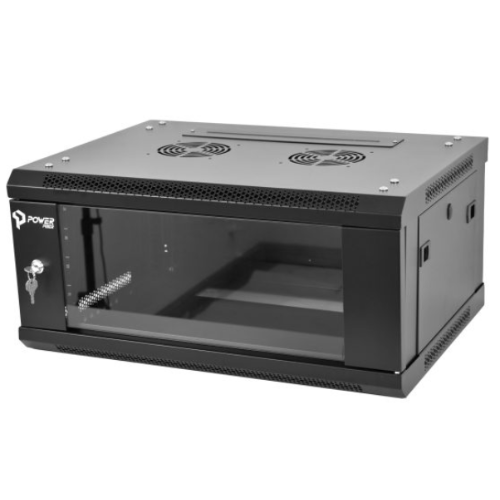 RACK MURAL 4U GEN DESARMADO PUERTA VIDRIO (PROF 40CM, ANCHO 55CM, ALTO 20CM)