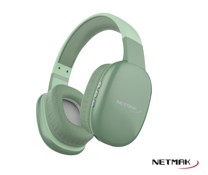 AURICULAR BLUETOOTH/CABLE NETMAK VERDE NM-VOLT-G