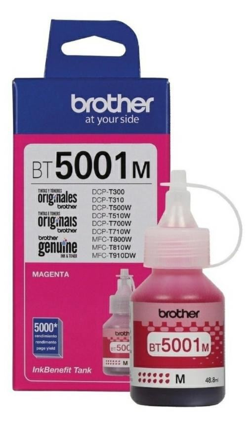 TINTA BROTHER MAGENTA BT5001M 41.8ML DPT-T300/500/700