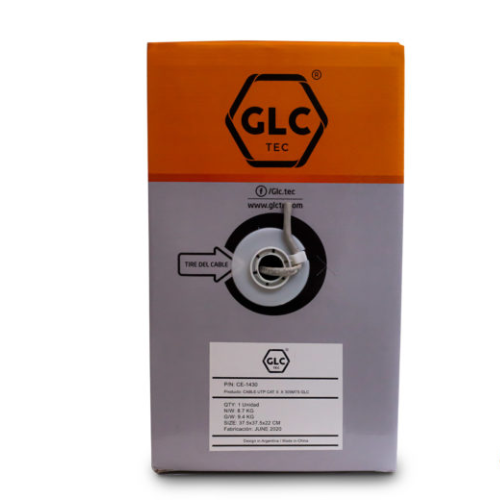 CABLE UTP 6E BOBINA INTERIOR 305MT CE-1430 GLC 23 AWG S/N
