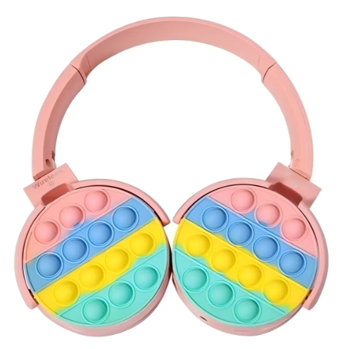 AURICULAR FOXBOX POP-IT KIDS BLUETOOTH ROSA