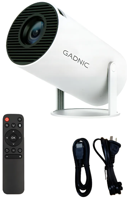 MINI PROYECTOR INALAMBRICO GADNIC FULL HD ANDROID TV - ENFOQUE Y KEYSTONE AUTOMATICO PROJ600W