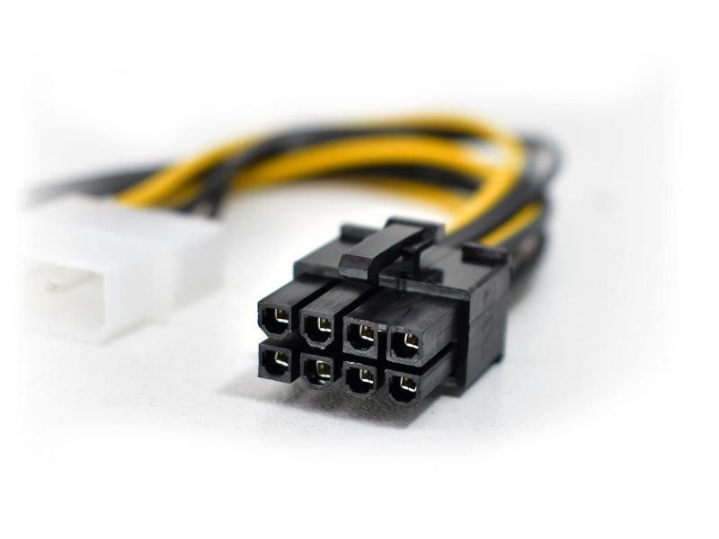 CABLE ADAPTADOR 8 PINES A 2 MOLEX PARA PLACA VGA NISUTA NSAD824V