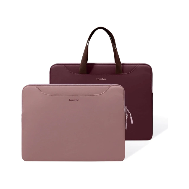MALETIN PREMIUM NB 14 TOMTOC THEHER A21 A02152 REVERSIBLE BORDO/ROSA