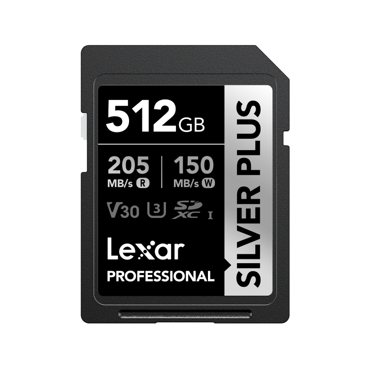 MEM SDXC 64GB LEXAR SILVER PLUS U3 V30 4K 60P READ 205MB/S / WRITE 100MB/S CL10 P/ CAMARAS FOTOGRAFICAS Y OTROS DISPOSITIVOS