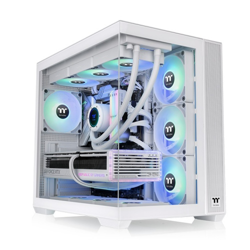 GABINETE (GM) MID TOWER THERMALTAKE VIEW 380 SNOW / TG X2 / FAN ARGB X4 (3+1) / VGA 415MM / CA-1Z2-00M6WN-00