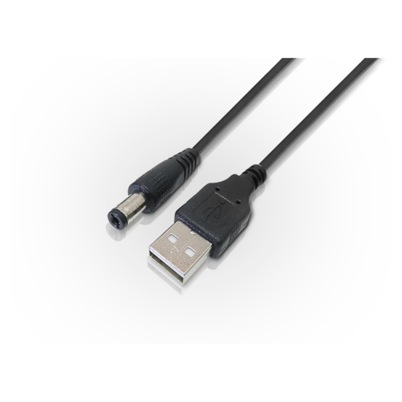 CABLE DE ALIMENTACION USB AM A PLUG 2.1 MM 1 MTS NS-CAUSP21 NISUTA