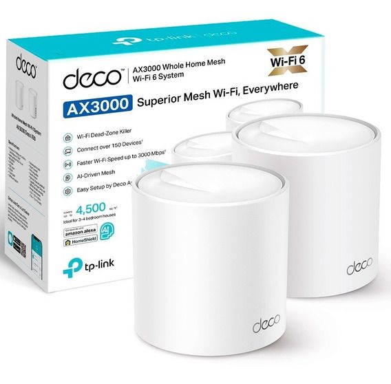 ACCESS POINT TP-LINK DECO X50 (PACK X2) MESH DUAL BAND AX3000 GIGA WIFI6