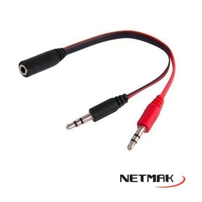 ADAPTADOR PLUG X2 3.5MM 2M A 1H NM-C50