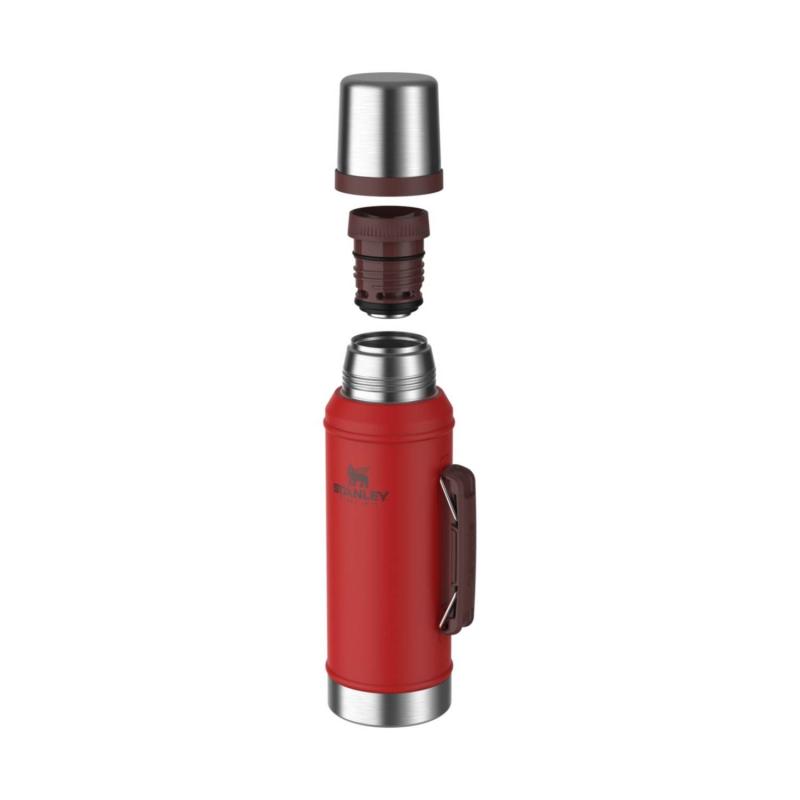 TERMO STANLEY CLASICO 950 ML CON MANIJA Y TAPON CEBADOR LAVA 10-10148-044