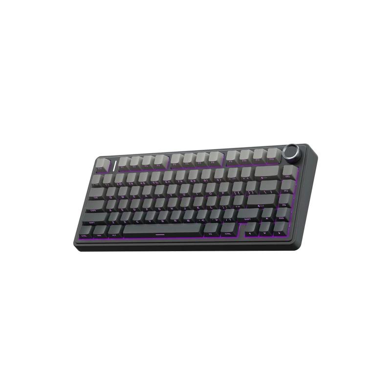 TECLADO USB TIPO C/ INALAMBRICO 2.4 GHZ/BT GAMER MECANICO AULA F75 NEGRO DREGADE 75% RGB